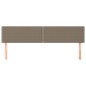vidaXL Kopfteile 2 Stk. Taupe 80x5x78/88 cm Stoff