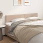 vidaXL Kopfteile 2 Stk. Cappuccino-Braun 80x5x78/88 cm Kunstleder