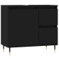 vidaXL Badschrank Schwarz 65x33x60 cm Holzwerkstoff vidaXL Badschrank Schwarz 65x33x60 cm Holzwerkstoff