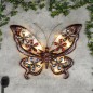 HI Garten-Wandleuchte LED Solar Juwelen-Schmetterling HI Garten-Wandleuchte LED Solar Juwelen-Schmetterling