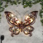 HI Garten-Wandleuchte LED Solar Juwelen-Schmetterling HI Garten-Wandleuchte LED Solar Juwelen-Schmetterling