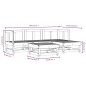 vidaXL 5-tlg. Garten-Lounge-Set Massivholz Douglasie vidaXL 5-tlg. Garten-Lounge-Set Massivholz Douglasie