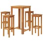vidaXL 5-tlg. Gartenbar-Set Massivholz Akazie vidaXL 5-tlg. Gartenbar-Set Massivholz Akazie