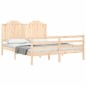 vidaXL Massivholzbett mit Kopfteil 160x200 cm vidaXL Massivholzbett mit Kopfteil 160x200 cm