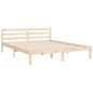 vidaXL Massivholzbett mit Kopfteil 160x200 cm vidaXL Massivholzbett mit Kopfteil 160x200 cm