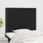vidaXL Kopfteile 2 Stk. Schwarz 100x5x78/88 cm Stoff