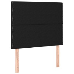 vidaXL Kopfteile 2 Stk. Schwarz 100x5x78/88 cm Stoff