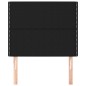 vidaXL Kopfteile 2 Stk. Schwarz 100x5x78/88 cm Stoff