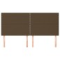 vidaXL Kopfteile 4 Stk. Dunkelbraun 90x5x78/88 cm Stoff vidaXL Kopfteile 4 Stk. Dunkelbraun 90x5x78/88 cm Stoff