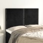 vidaXL Kopfteile 4 Stk. Schwarz 72x5x78/88 cm Samt