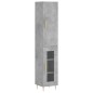 Highboard Betongrau 34,5x34x180 cm Holzwerkstoff Highboard Betongrau 34,5x34x180 cm Holzwerkstoff