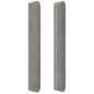 vidaXL Kopfteil mit Ohren Hellgrau 163x16x118/128 cm Samt