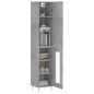 Highboard Betongrau 34,5x34x180 cm Holzwerkstoff Highboard Betongrau 34,5x34x180 cm Holzwerkstoff
