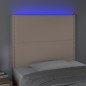 vidaXL LED Kopfteil Cappuccino-Braun 80x5x118/128 cm Kunstleder vidaXL LED Kopfteil Cappuccino-Braun 80x5x118/128 cm Kunstleder