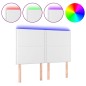 vidaXL LED Kopfteil Weiß 144x5x118/128 cm Kunstleder vidaXL LED Kopfteil Weiß 144x5x118/128 cm Kunstleder