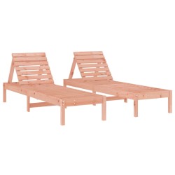 vidaXL Sonnenliegen 2 Stk. 199,5x60x74 cm Massivholz Douglasie
