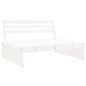 vidaXL Garten-Mittelsofa Weiß 120x80 cm Massivholz Kiefer vidaXL Garten-Mittelsofa Weiß 120x80 cm Massivholz Kiefer