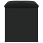 vidaXL Sitzbank mit Stauraum Schwarz 42x42x45 cm Holzwerkstoff vidaXL Sitzbank mit Stauraum Schwarz 42x42x45 cm Holzwerkstoff