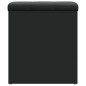 vidaXL Sitzbank mit Stauraum Schwarz 42x42x45 cm Holzwerkstoff vidaXL Sitzbank mit Stauraum Schwarz 42x42x45 cm Holzwerkstoff