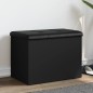 vidaXL Sitzbank mit Stauraum Schwarz 62x42x45 cm Holzwerkstoff vidaXL Sitzbank mit Stauraum Schwarz 62x42x45 cm Holzwerkstoff