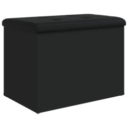 vidaXL Sitzbank mit Stauraum Schwarz 62x42x45 cm Holzwerkstoff