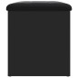 vidaXL Sitzbank mit Stauraum Schwarz 62x42x45 cm Holzwerkstoff vidaXL Sitzbank mit Stauraum Schwarz 62x42x45 cm Holzwerkstoff