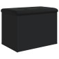 vidaXL Sitzbank mit Stauraum Schwarz 62x42x45 cm Holzwerkstoff vidaXL Sitzbank mit Stauraum Schwarz 62x42x45 cm Holzwerkstoff