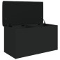 vidaXL Sitzbank mit Stauraum Schwarz 82x42x45 cm Holzwerkstoff vidaXL Sitzbank mit Stauraum Schwarz 82x42x45 cm Holzwerkstoff
