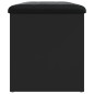 vidaXL Sitzbank mit Stauraum Schwarz 82x42x45 cm Holzwerkstoff vidaXL Sitzbank mit Stauraum Schwarz 82x42x45 cm Holzwerkstoff