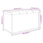 vidaXL Sitzbank mit Stauraum Schwarz 82x42x45 cm Holzwerkstoff vidaXL Sitzbank mit Stauraum Schwarz 82x42x45 cm Holzwerkstoff