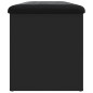 vidaXL Sitzbank mit Stauraum Schwarz 102x42x45 cm Holzwerkstoff vidaXL Sitzbank mit Stauraum Schwarz 102x42x45 cm Holzwerkstoff