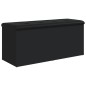 vidaXL Sitzbank mit Stauraum Schwarz 102x42x45 cm Holzwerkstoff vidaXL Sitzbank mit Stauraum Schwarz 102x42x45 cm Holzwerkstoff