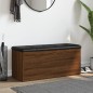vidaXL Sitzbank mit Stauraum Braun Eiche 102x42x45 cm Holzwerkstoff vidaXL Sitzbank mit Stauraum Braun Eiche 102x42x45 cm Holzwerkstoff