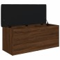 vidaXL Sitzbank mit Stauraum Braun Eiche 102x42x45 cm Holzwerkstoff vidaXL Sitzbank mit Stauraum Braun Eiche 102x42x45 cm Holzwerkstoff