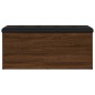 vidaXL Sitzbank mit Stauraum Braun Eiche 102x42x45 cm Holzwerkstoff vidaXL Sitzbank mit Stauraum Braun Eiche 102x42x45 cm Holzwerkstoff