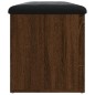 vidaXL Sitzbank mit Stauraum Braun Eiche 102x42x45 cm Holzwerkstoff vidaXL Sitzbank mit Stauraum Braun Eiche 102x42x45 cm Holzwerkstoff