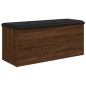 vidaXL Sitzbank mit Stauraum Braun Eiche 102x42x45 cm Holzwerkstoff vidaXL Sitzbank mit Stauraum Braun Eiche 102x42x45 cm Holzwerkstoff