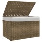 vidaXL Wäschekorb mit Deckel 55,5x35x34 cm Poly Rattan vidaXL Wäschekorb mit Deckel 55,5x35x34 cm Poly Rattan