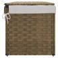 vidaXL Wäschekorb mit Deckel 55,5x35x34 cm Poly Rattan vidaXL Wäschekorb mit Deckel 55,5x35x34 cm Poly Rattan