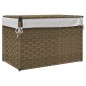 vidaXL Wäschekorb mit Deckel 55,5x35x34 cm Poly Rattan vidaXL Wäschekorb mit Deckel 55,5x35x34 cm Poly Rattan