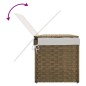 vidaXL Wäschekorb mit Deckel 55,5x35x34 cm Poly Rattan vidaXL Wäschekorb mit Deckel 55,5x35x34 cm Poly Rattan