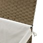 vidaXL Wäschekorb mit Deckel 55,5x35x34 cm Poly Rattan vidaXL Wäschekorb mit Deckel 55,5x35x34 cm Poly Rattan