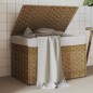 vidaXL Wäschekorb mit Deckel 55,5x35x34 cm Poly Rattan vidaXL Wäschekorb mit Deckel 55,5x35x34 cm Poly Rattan