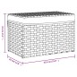 vidaXL Wäschekorb mit Deckel 55,5x35x34 cm Poly Rattan vidaXL Wäschekorb mit Deckel 55,5x35x34 cm Poly Rattan