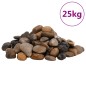 vidaXL Polierte Kiesel 25 kg Mehrfarbig 2-5 cm vidaXL Polierte Kiesel 25 kg Mehrfarbig 2-5 cm