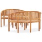 3-tlg. Garten-Lounge-Set Massivholz Teak 3-tlg. Garten-Lounge-Set Massivholz Teak