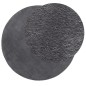 vidaXL Teppich HUARTE Kurzflor Weich und Waschbar Anthrazit Ø 120 cm vidaXL Teppich HUARTE Kurzflor Weich und Waschbar Anthrazit Ø 120 cm