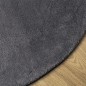 vidaXL Teppich HUARTE Kurzflor Weich und Waschbar Anthrazit Ø 120 cm vidaXL Teppich HUARTE Kurzflor Weich und Waschbar Anthrazit Ø 120 cm