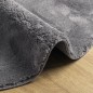 vidaXL Teppich HUARTE Kurzflor Weich und Waschbar Anthrazit Ø 200 cm vidaXL Teppich HUARTE Kurzflor Weich und Waschbar Anthrazit Ø 200 cm