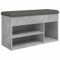 vidaXL Schuhbank Betongrau 82x32x45,5 cm Holzwerkstoff vidaXL Schuhbank Betongrau 82x32x45,5 cm Holzwerkstoff